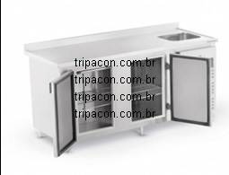 balcao encosto cuba refrimate