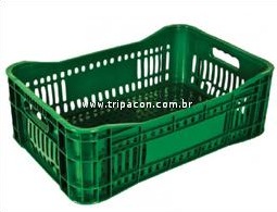 caixa plastica meia caixa verde