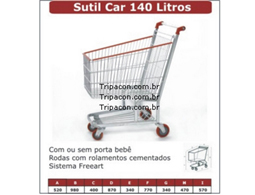 Carrinhos para Supermercados 140 Litros