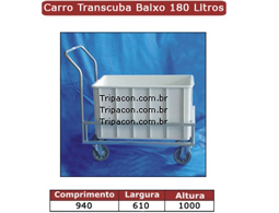 Carro Transcuba Baixo 180 Litros